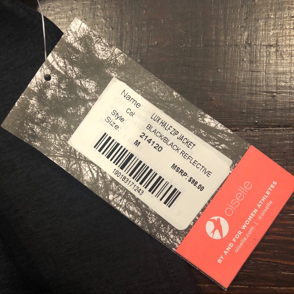 NWT Oiselle Lux Half Zip Pullover - Picture 2 of 5